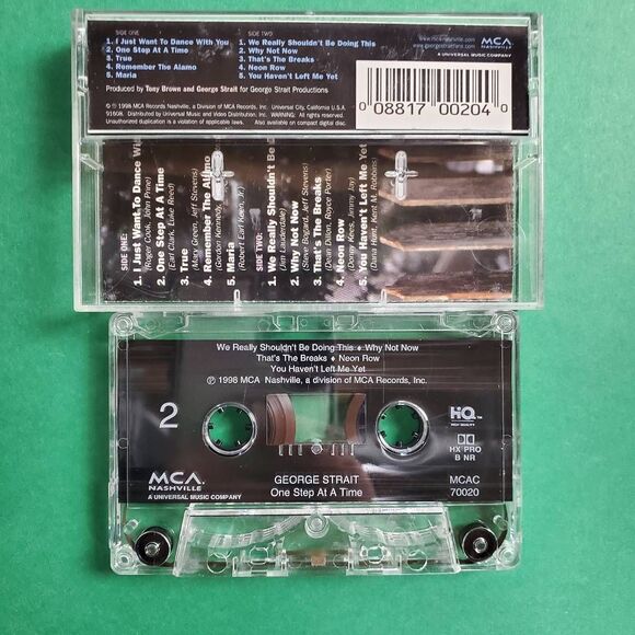 George Strait One Step at a Time Cassette 1998 MCA - Picture 2 of 2